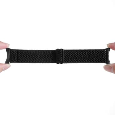 SKALO Flettet nylonrem Google Pixel Watch / Pixel Watch 2 - Sort