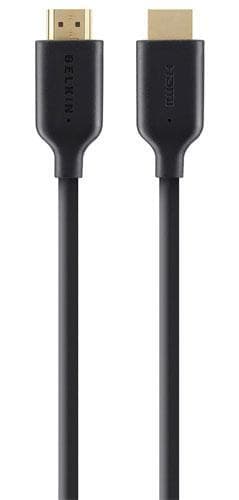 Forgyldt højhastigheds-HDMI-kabel m / Ethernet, sort (2m)