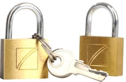 Travel Blue Security kuffert-hængelås 20mm 2-pack (guld)
