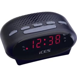ICES ICR-210 Radiovækkeur FM Sort