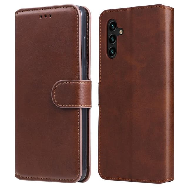 SKALO Samsung A04s 4G Classic Pungetui - Brun