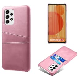 SKALO Samsung A53 5G PU-læder Kortholder Cover - Pink