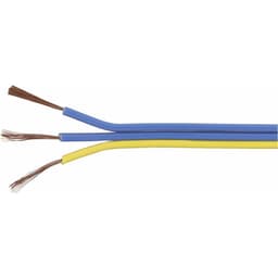 TRU COMPONENTS 1567055 Tråd 3 x 0.14 mm² Blå , Gul 25 m