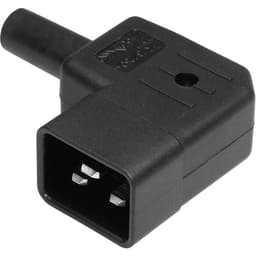 Kaiser 745/sw/C IEC-stik 745 Stik, vinklet Samlet poltal: 2 + PE 16 A Sort 1 stk