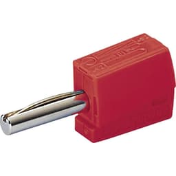 WAGO Bananstik Stik, lige Stift-diameter: 4 mm Rød 1