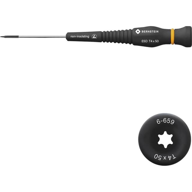 Bernstein Elektronik og finmekanik Torx-skruetrækker Størrelse T 4 Klinge-længde: 50 mm