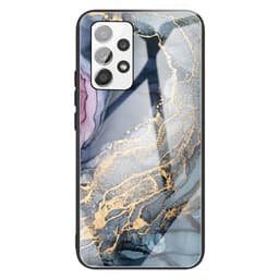 SKALO Samsung A13 4G Marmor hærdet glas TPU Cover - #4