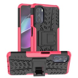 Stødbestandigt cover med stativ Motorola Moto G82 5G - Lyserød
