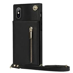 Zipper halskæde etui Apple iPhone X / XS - Sort