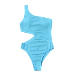 Badedragter til kvinder med One Shoulder-design Blå M