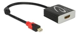 DeLOCK mini DisplayPort to HDMI-adapter, active, 4K in 60Hz, black