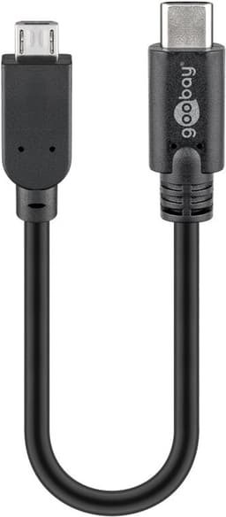 Goobay USB 2.0 kabel USB-C™ til Micro-B, sort