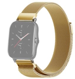 SKALO Milanese Loop til Amazfit GTS 2/2e/2 Mini - Guld