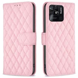 SKALO Xiaomi Redmi 10C BINFEN COLOR Quiltet Pung - Pink