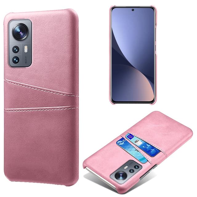 SKALO Xiaomi 12 Pro PU-læder Kortholder Cover - Rosa guld
