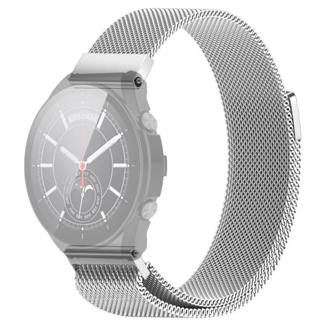 SKALO Milanese Loop til Xiaomi Watch S1 / S1 Active - Sølv