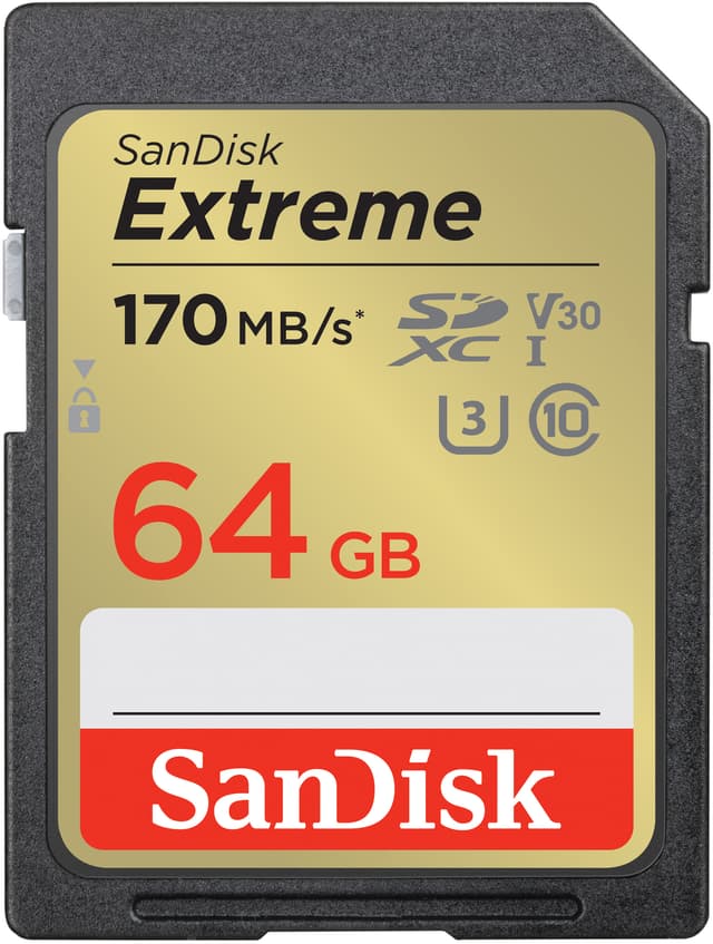 SanDisk Extreme® 64GB SDXC™ UHS-I kort