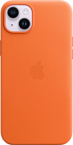 iPhone 14 Plus læderetui (Orange)
