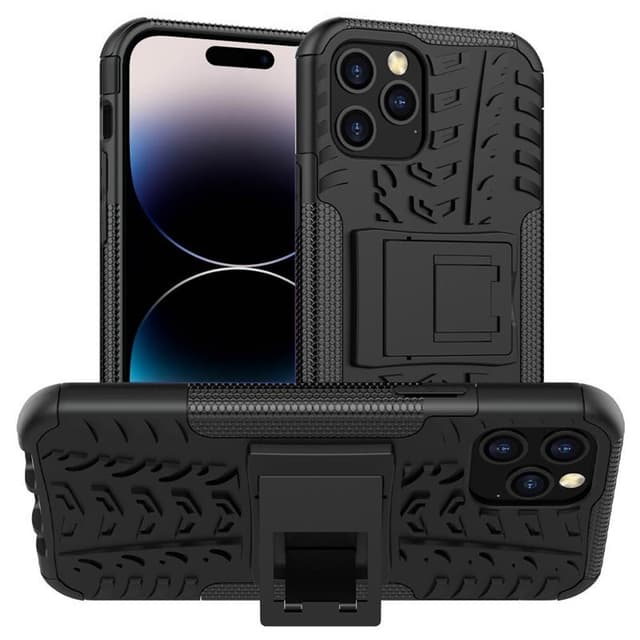 Stødbestandigt cover med stativ Apple iPhone 14 Pro - Sort