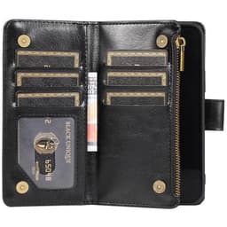 DoubleFlip Zipper 9-kort Apple iPhone 14 Plus - Sort