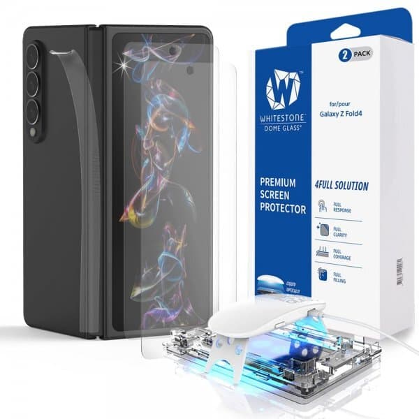 Whitestone Dome Samsung Galaxy Z Fold 4 Skærmbeskytter Dome Glass 2-pak