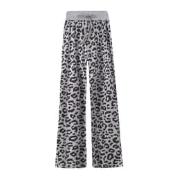 Bløde bukser Leopardmønster grå / sort (XXXL)