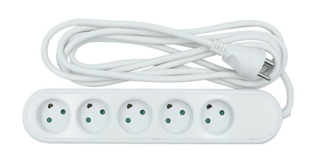 Nordic Quality Power 5-vejs stikkontakt jordet (D), 3m