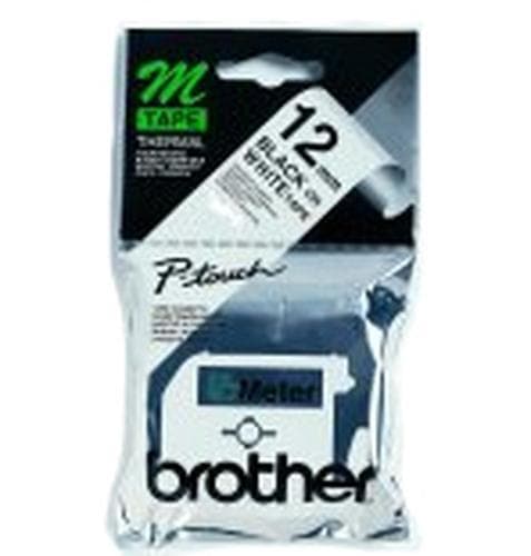 M-K231 tape 12mm black/white