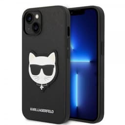 Karl Lagerfeld iPhone 14 Cover Saffiano Choupette Sort