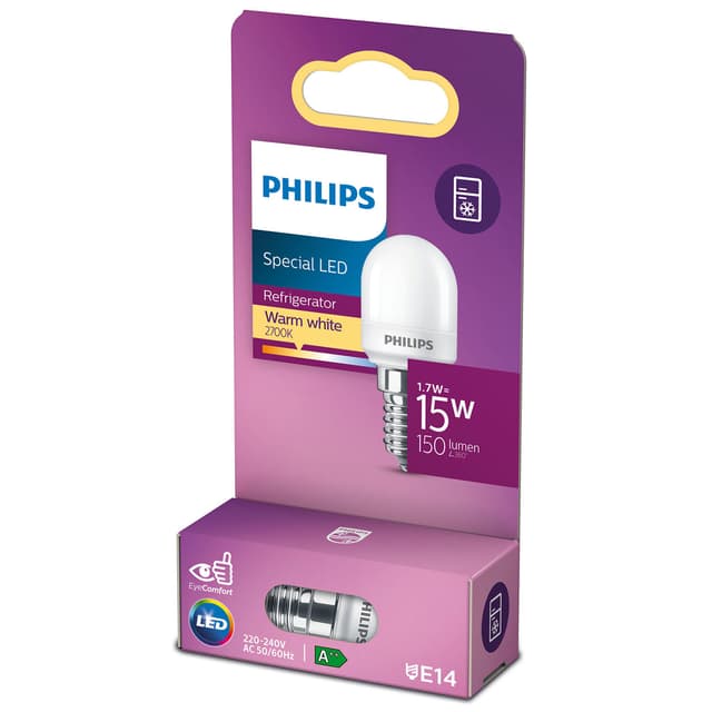 Philips LED E14 Køleskab T25 Pære 15W Frost 150lm
