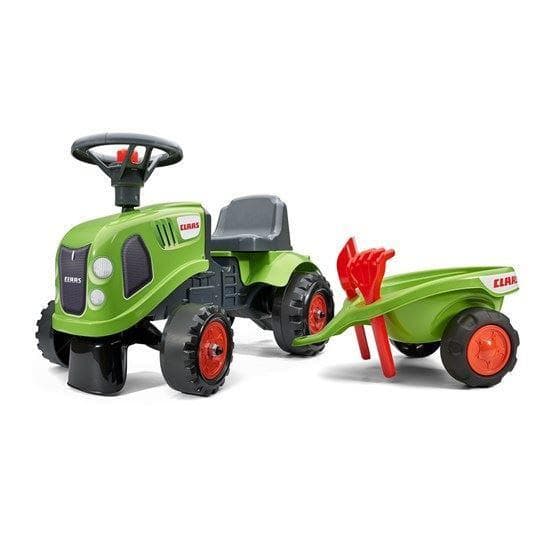 Falk Traktor med trailer, rive og skovl FALK Baby Claa