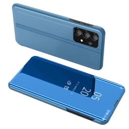 SKALO Samsung A13 4G Clear View Mirror Etui - Blå