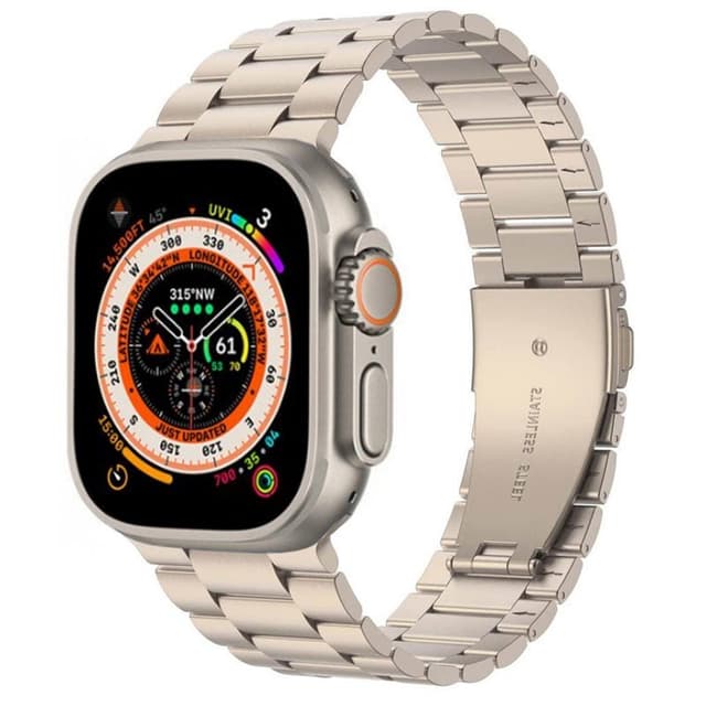 Armbånd Rustfrit stål Apple Watch Ultra (49mm) - Starlight