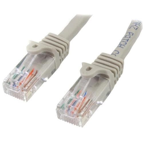 StarTech.com Cat5e patchkabel med hakfria RJ45-kontakter – 2 m, grå, 2 m, Cat