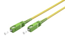 Goobay Lyslederkabel (FTTH), Singlemode (OS2) Yellow, gul (Simplex), 30 m