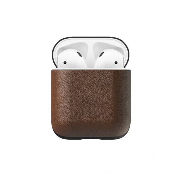 NOMAD AirPods 1/2 Cover Modern Leather Case Rustic Brown