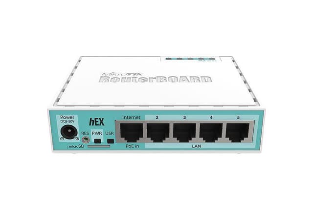 MikroTik Router RB750Gr3 10/100/1000 Mbit/s, Ethernet LAN (RJ-45) porte 5, 1xUSB