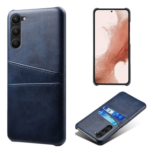 SKALO Samsung S23 PU-læder Kortholder Cover - Blå