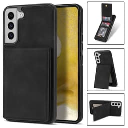 SKALO Samsung S23 PU-læder Cover med Pung - Sort