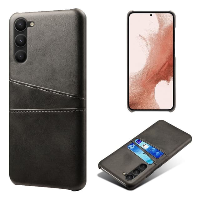 SKALO Samsung S23 PU-læder Kortholder Cover - Sort