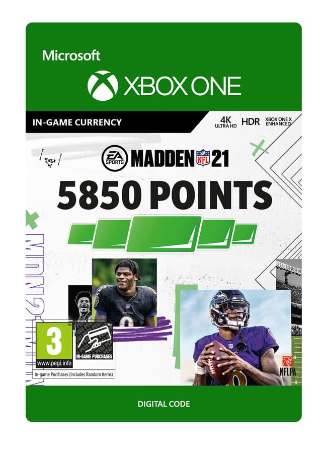 MADDEN NFL 21 - 5850 Madden Points - XBOX One,Xbox Series X,Xbox Serie