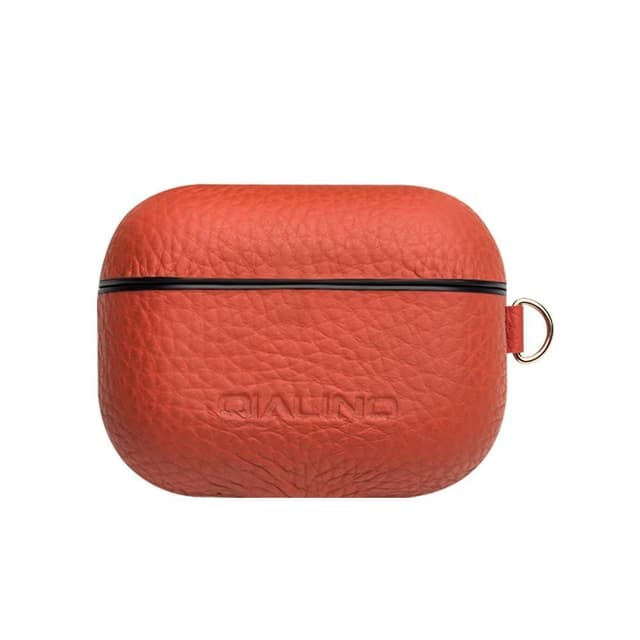 SKALO AirPods Pro QIALINO Cover i ægte læder - Rød