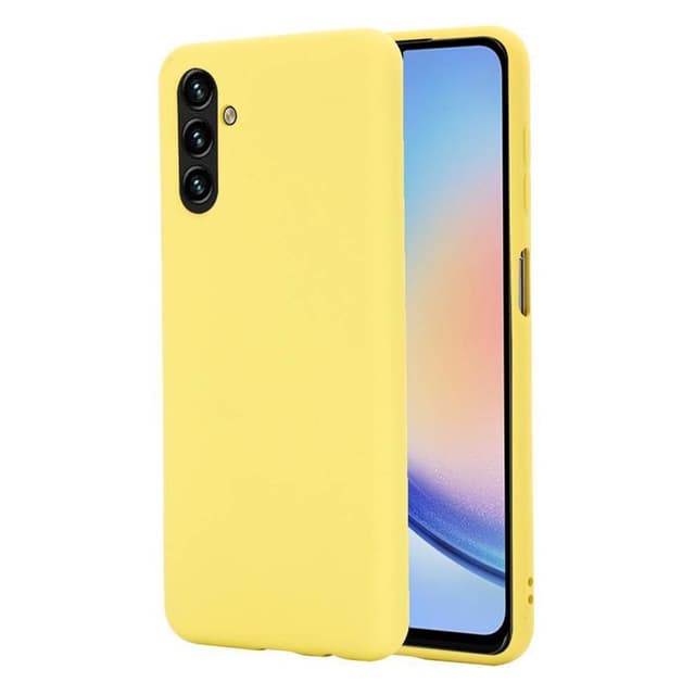 Liquid silikone cover Samsung Galaxy A24 4G - Gul