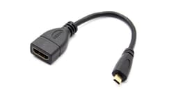 NÖRDIC HDMI N5007, Micro HDMI time til HDMI-adapter kabel ho 4Kx2K 60Hz 10,2Gbps 10cm