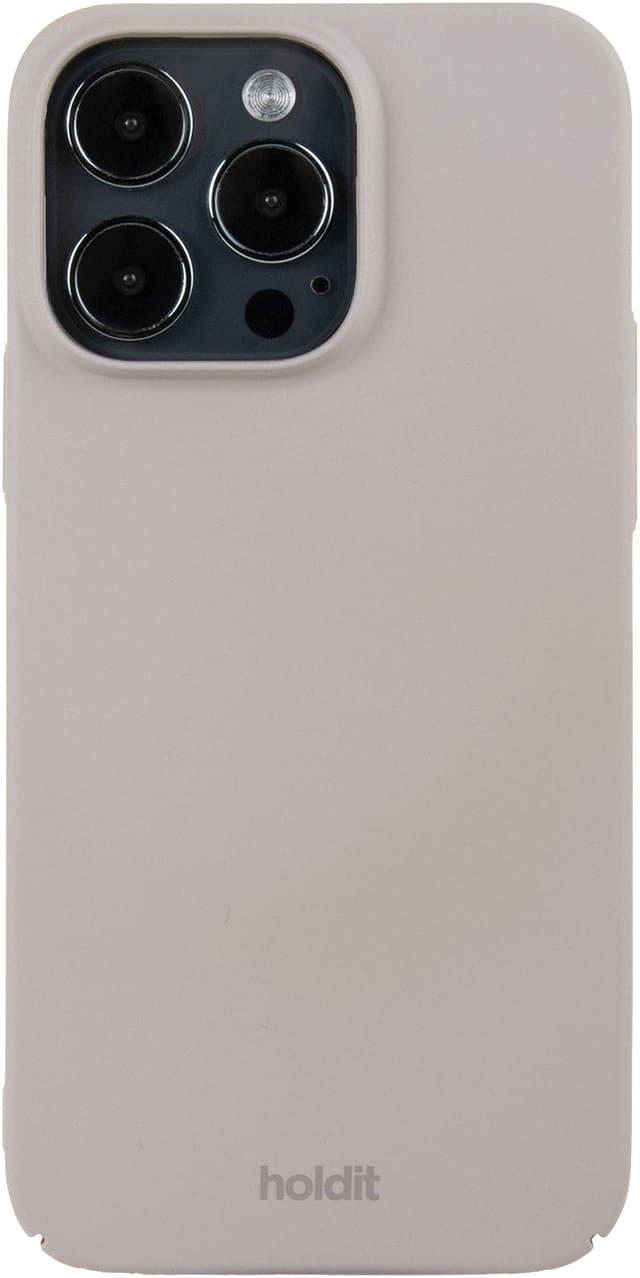 Holdit Slim Case iPhone 14 Pro Max cover (gråbrun)