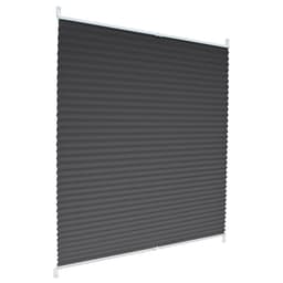ECD Germany plisségardiner Klemmfix uden at bore 70x100 cm mørkegrå