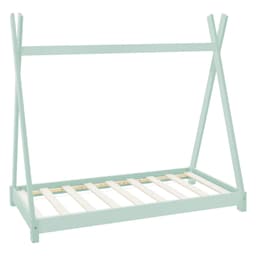 ML Design COT TIPI 70 x 140 cm med slattedramme, mynte, indisk seng lavet af