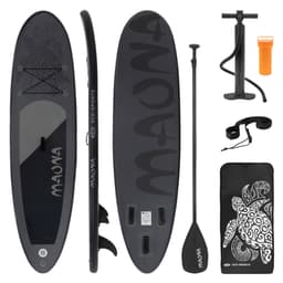 ECD Germany Oppustelig Stand Up Paddle Board Maona | 308 x 76 x 10 cm | Sort |