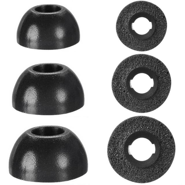Ørepuder Foam 6-pak Samsung Galaxy Buds Plus - Sort