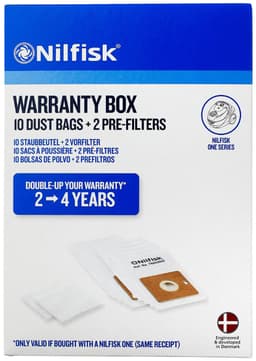 Nilfisk One garantiboks + støvsugerposer 42000600